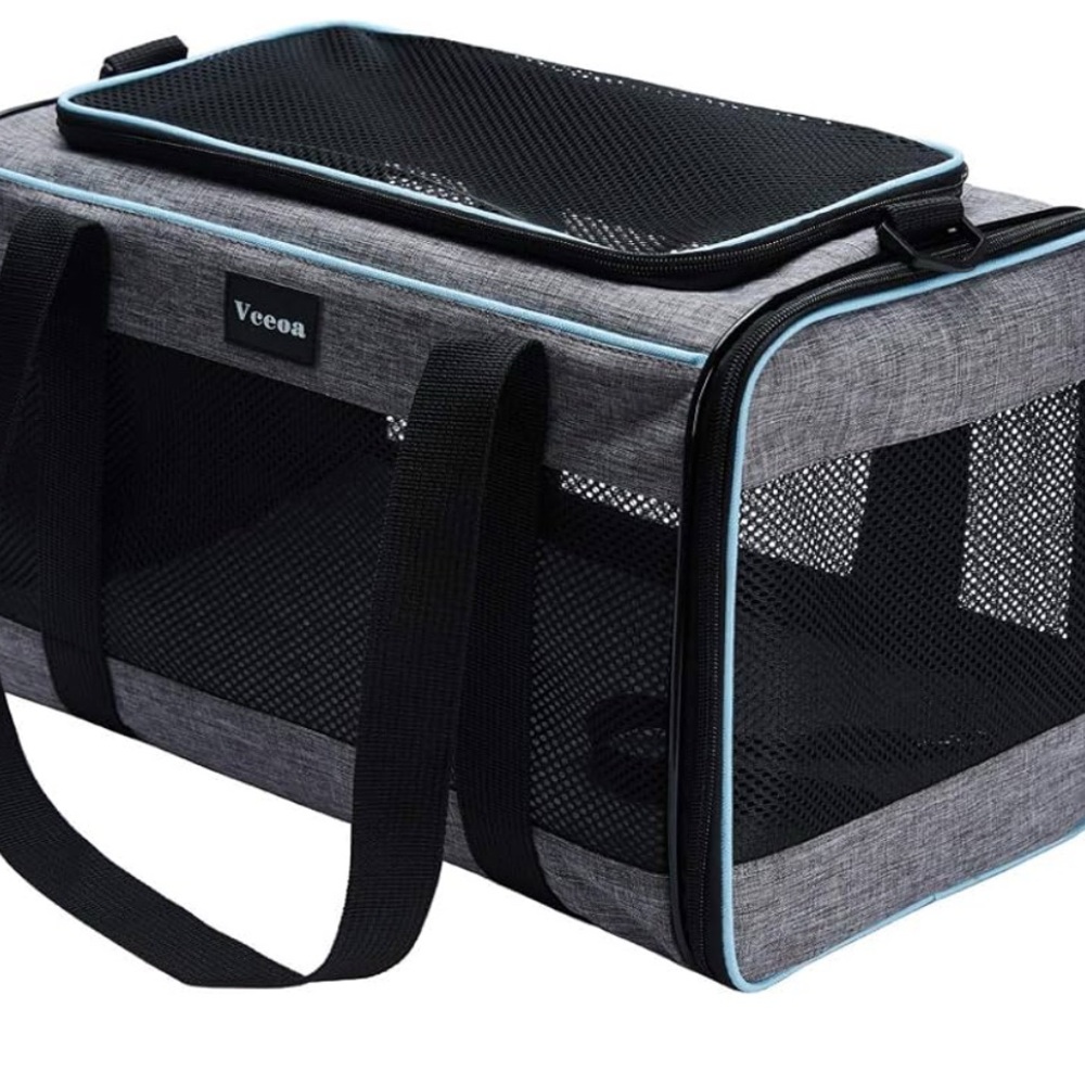 Gray Pet Carrier for Dogs